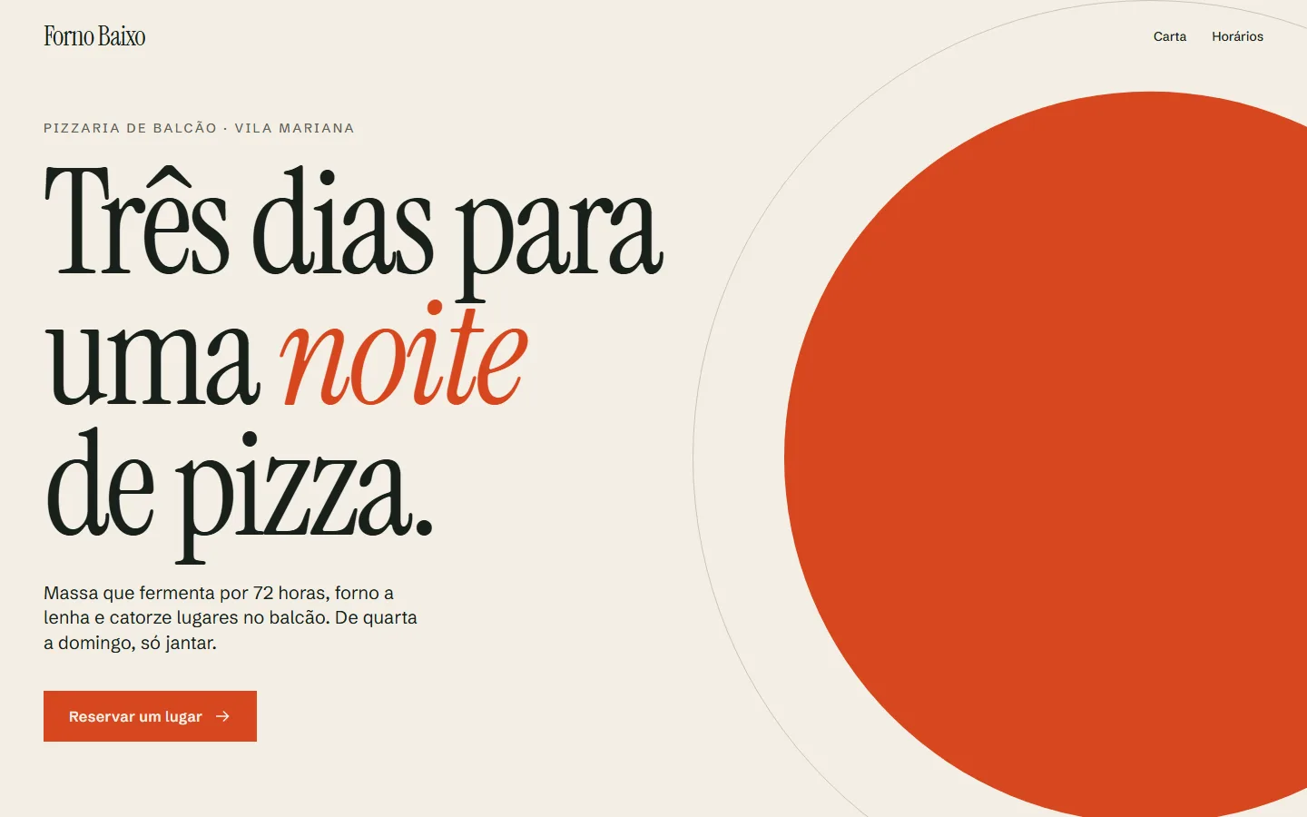 Página inicial do projeto-modelo Forno Baixo no computador
